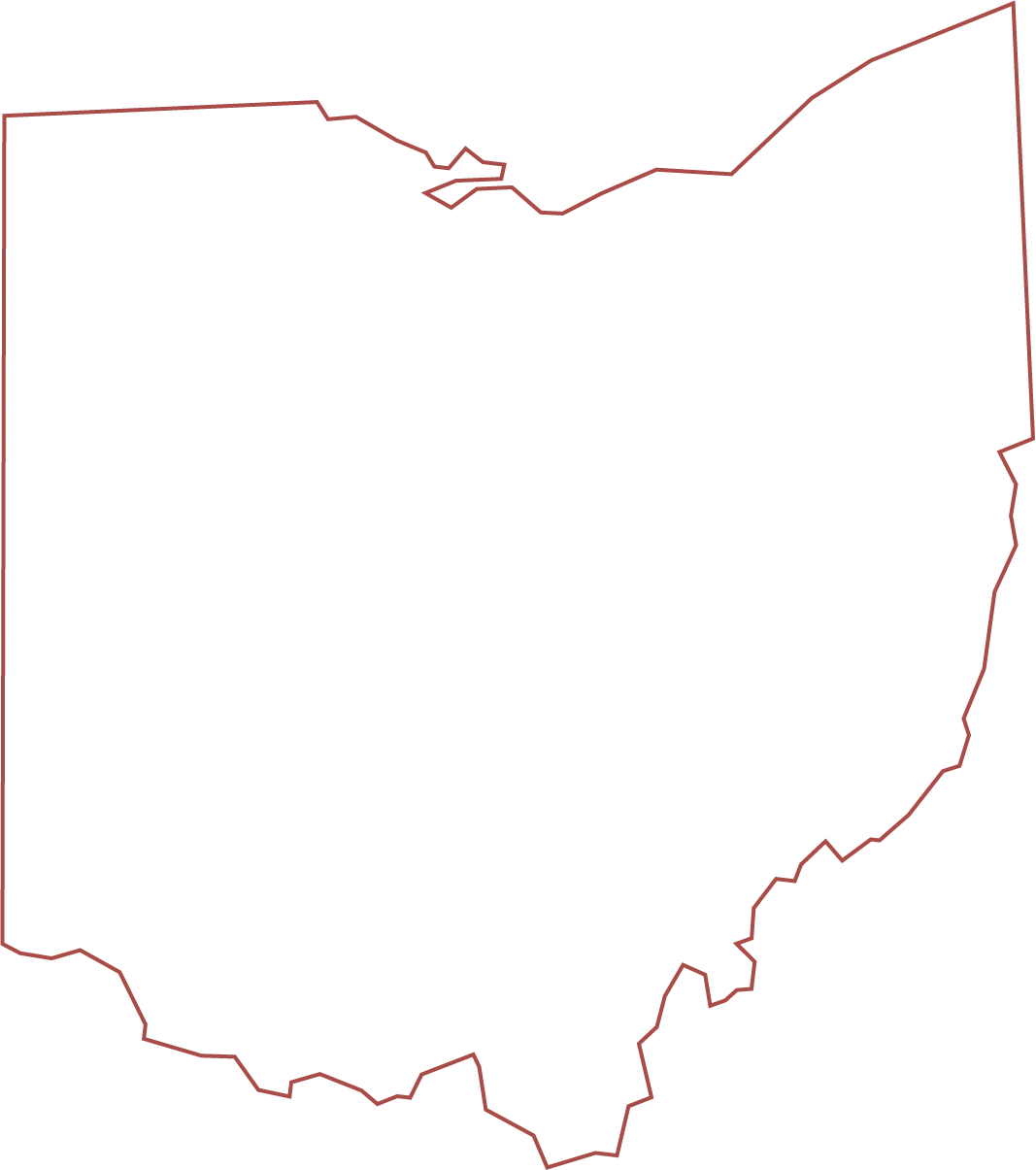 Outline of the state of Ohio
