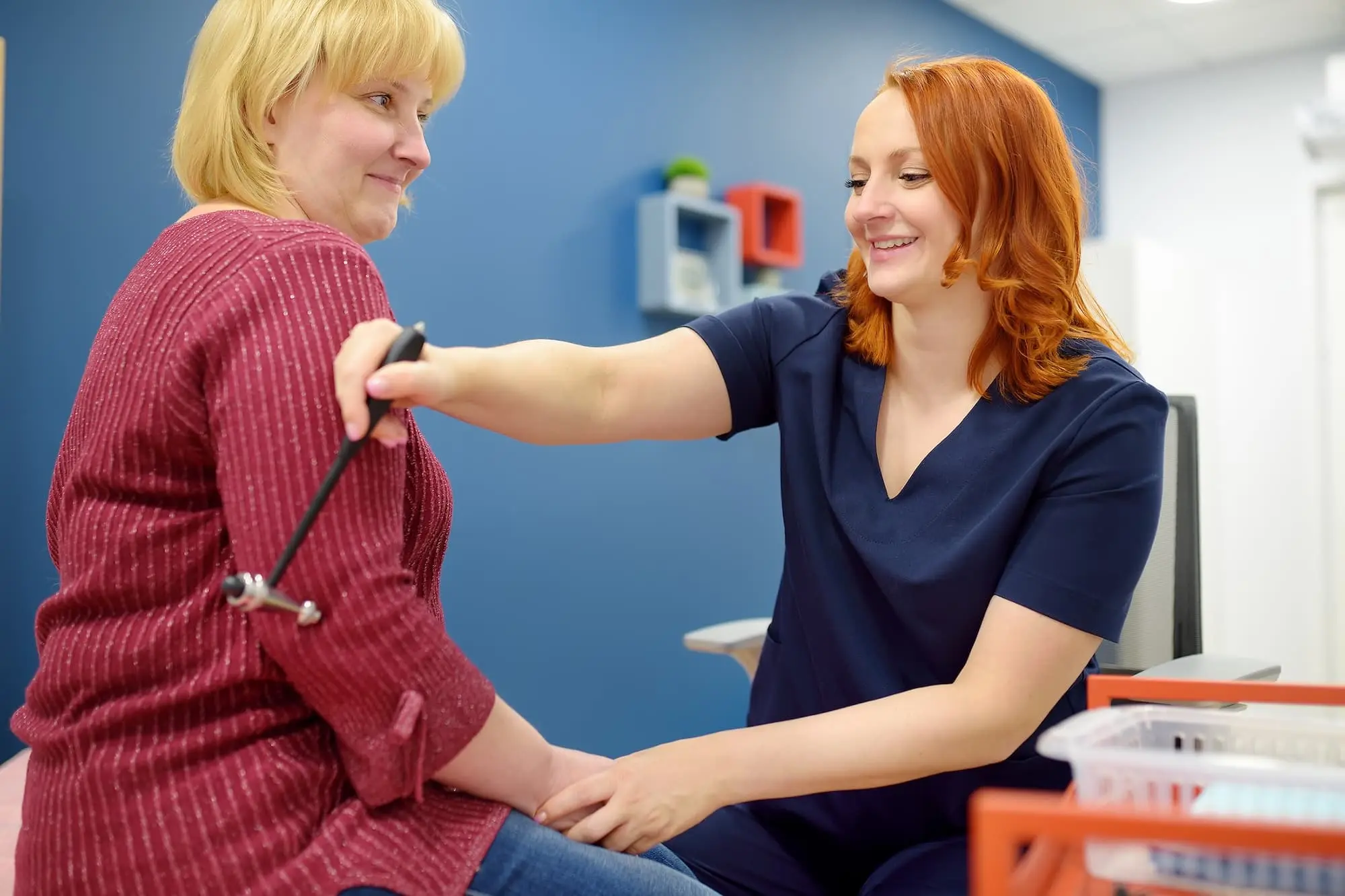 Nurse with woman